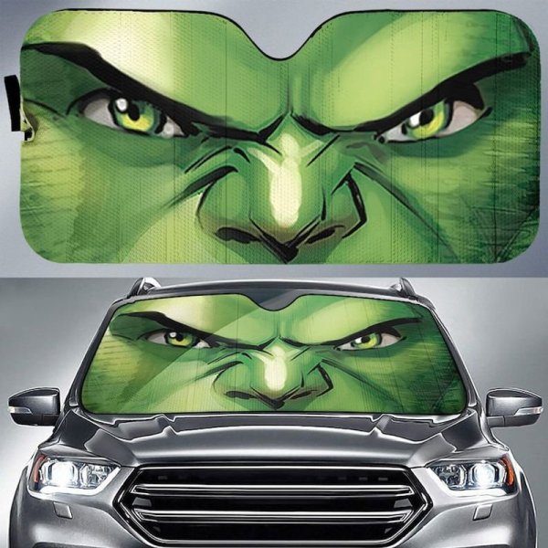 American Superhero Film Car Sun Shade, Green Movie Character Car Sun Shade