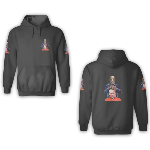 An.ti Donald Trump Prison 3d Hoodies, Bill Cosby Prison Donald Trump Hair Style 3d Hoodies