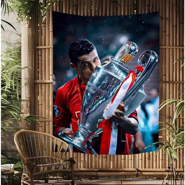 Cristiano Ronaldo Wall Tapestry, Ronaldo Wall Decor , Ronaldo Fan Nursery