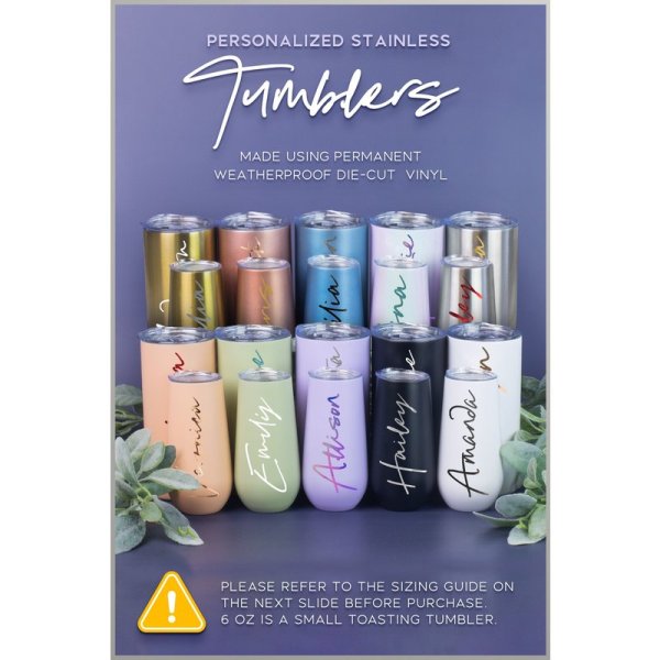 Custom Personalized Name Tumbler, Insulated Stainless Steel Cup