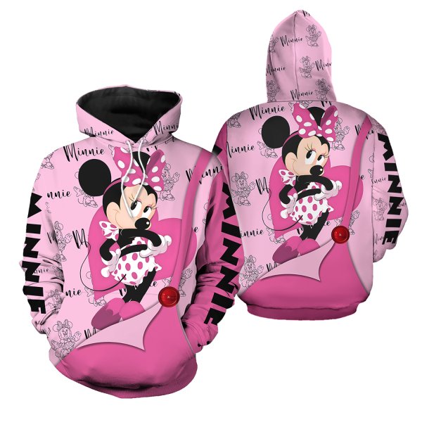 Disneyyy Mouse 3d Hoodie Legging Set