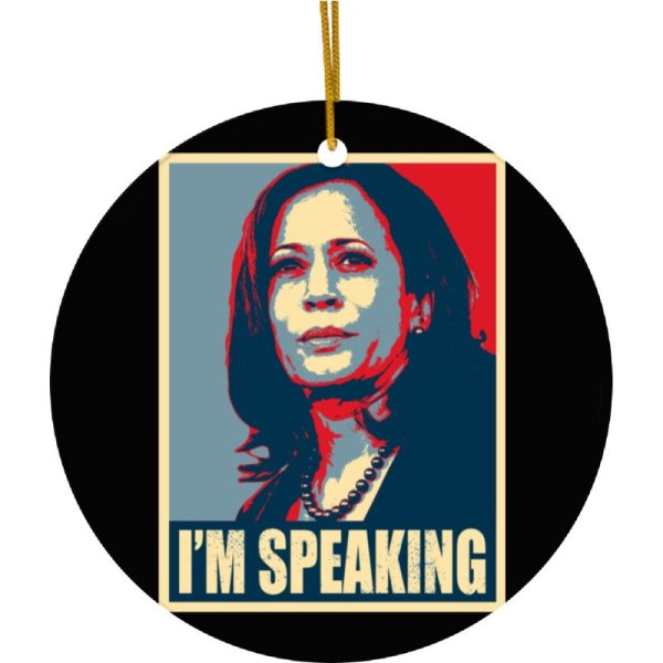 Kamala Harris - Mr. Vice President I'm Speaking Ceramic Ornaments