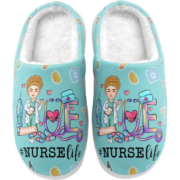 Love Nurse Life - Personalized Slippers