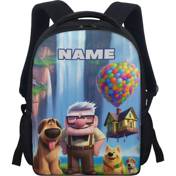 Personalized Flying House Movie Backpack, Up Cartoon Bag