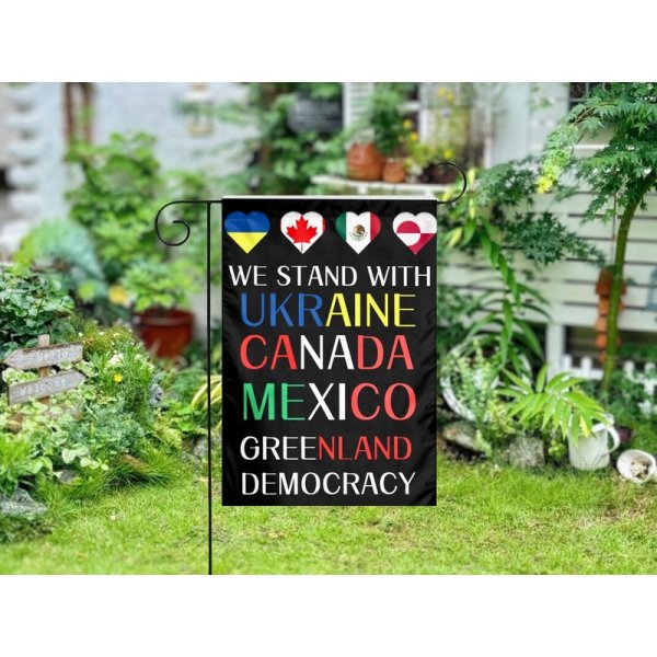 Protest Democracy Garden Flag