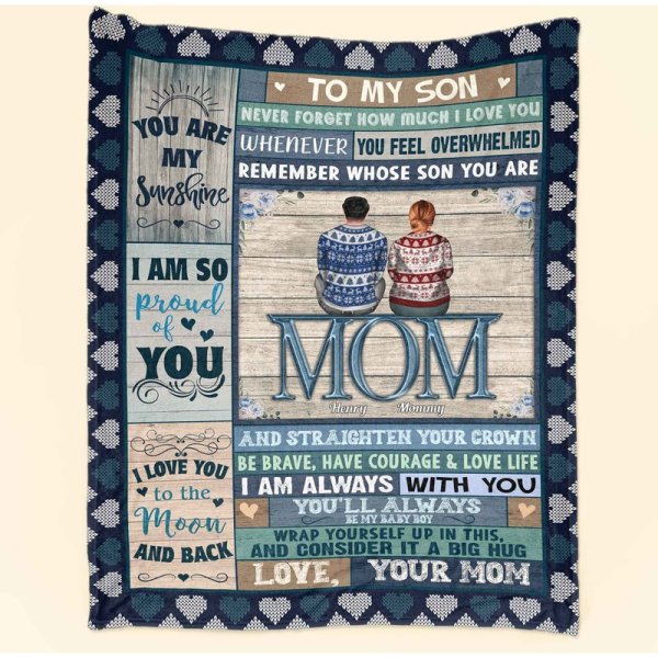 To My Son And Daughter Blanket - Personalized Blanket