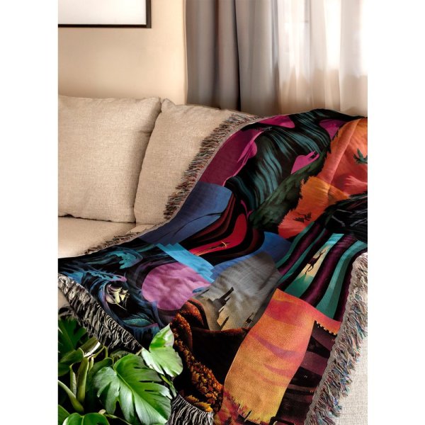 Tog Woven Throw Blanket | Kingdom Of Ash | Dark Academia & Booktok Dragon