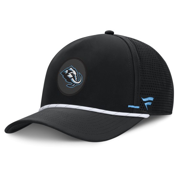 Men's Fanatics Black Utah Mammoth Authentic Pro Rink Vented A-Frame Adjustable Hat