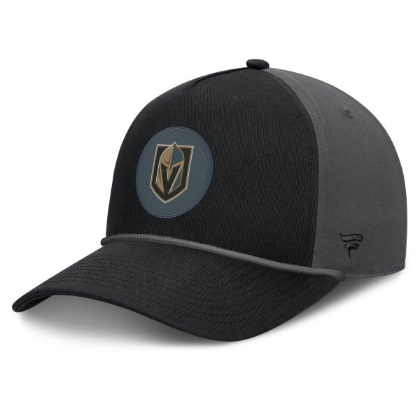 Men's Fanatics Black Vegas Golden Knights Authentic Pro Rink A-Frame Adjustable Hat