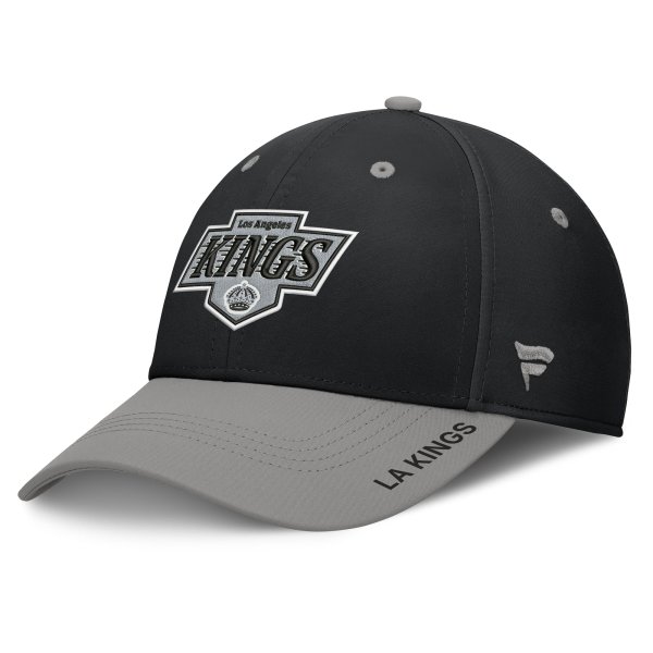 Men's Fanatics Black/Gray Los Angeles Kings Authentic Pro Rink Stretch Hat