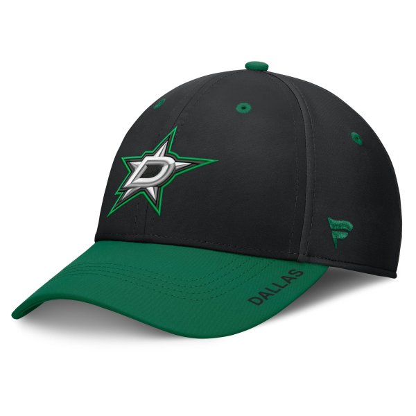 Men's Fanatics Black/Green Dallas Stars Authentic Pro Rink Stretch Hat