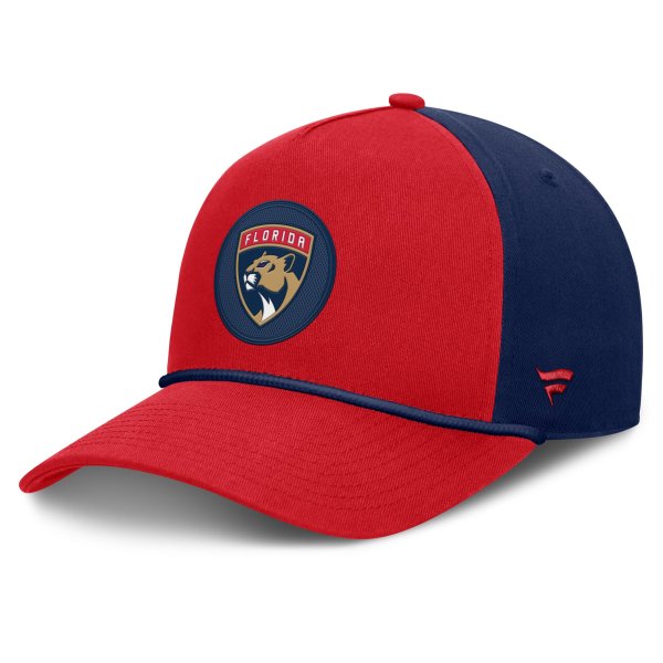 Men's Fanatics Red Florida Panthers Authentic Pro Rink A-Frame Adjustable Hat