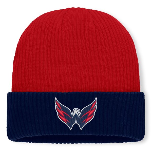 Men's Fanatics Red Washington Capitals Authentic Pro Rink Cuffed Knit Hat