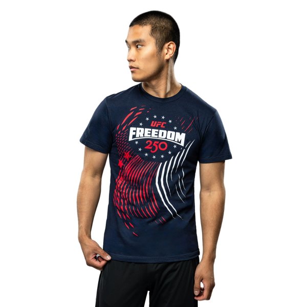 Men's Official UFC Freedom 250 By Venum Navy Weigh-In T-Shirt