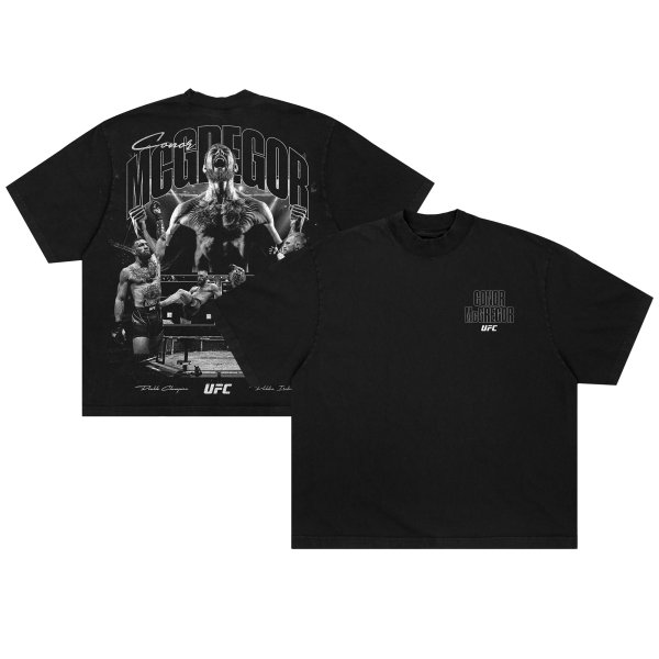 Men's UFC Black Conor McGregor Octagon Vibes T-Shirt