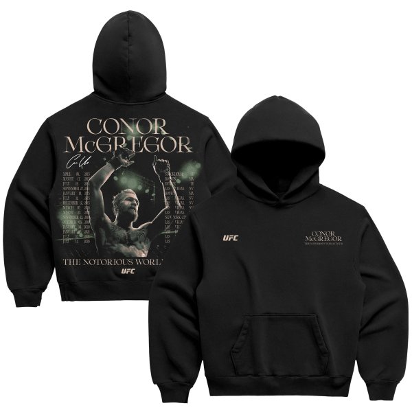 Men's UFC Black Conor McGregor World Tour Hoodie