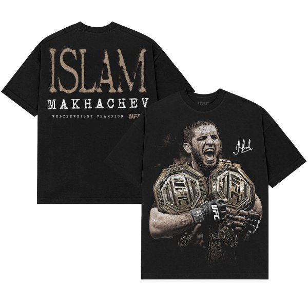 Men's UFC Black Islam Makhachev T-Shirt