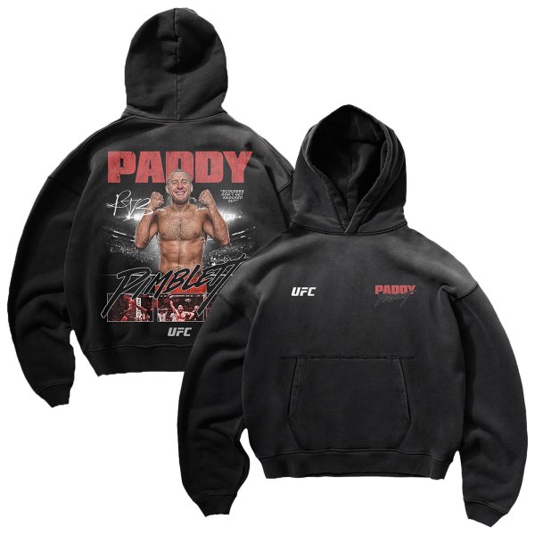 Men's UFC Black Paddy Pimblett Scousers Victory Hoodie