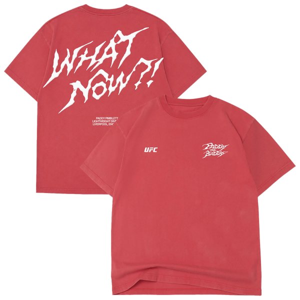 Men's UFC Red Paddy Pimblett What Now?! Victory T-Shirt