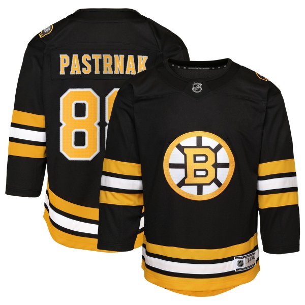 Toddler Outerstuff David Pastrnak Black Boston Bruins Home Replica Player Jersey