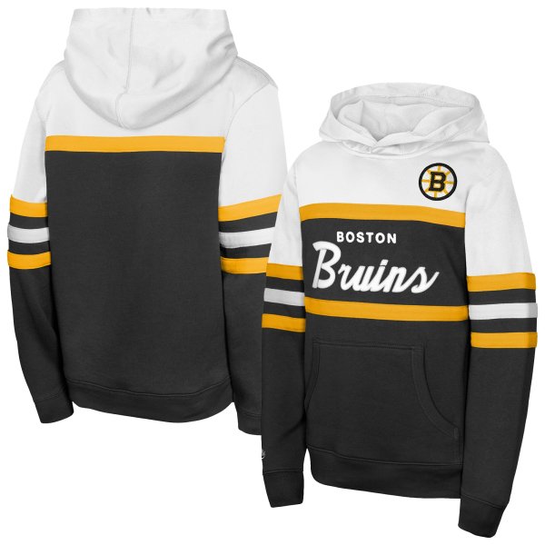 Youth Mitchell & Ness  Black Boston Bruins Head Coach Hoodie