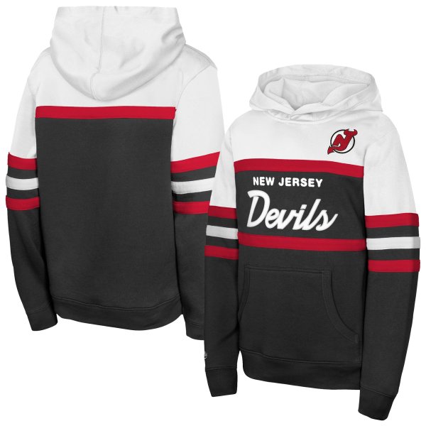 Youth Mitchell & Ness  Black New Jersey Devils Head Coach Hoodie