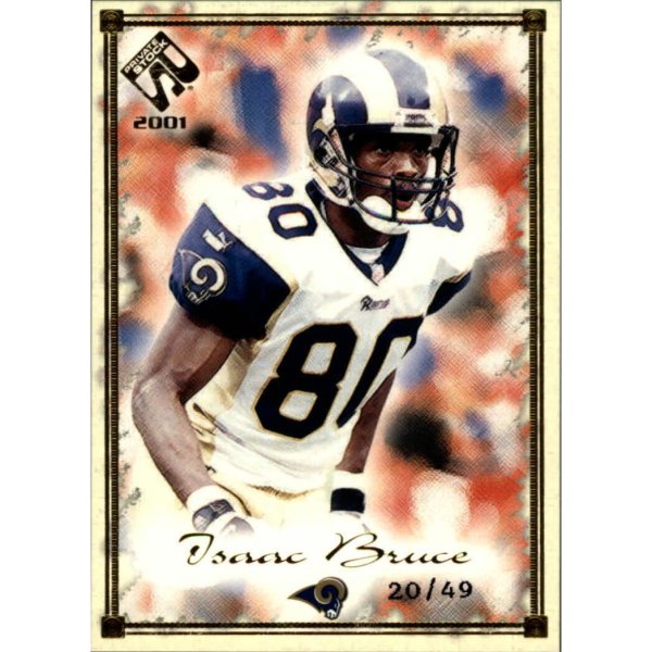 2001 Private Stock Gold Framed #79 Isaac Bruce