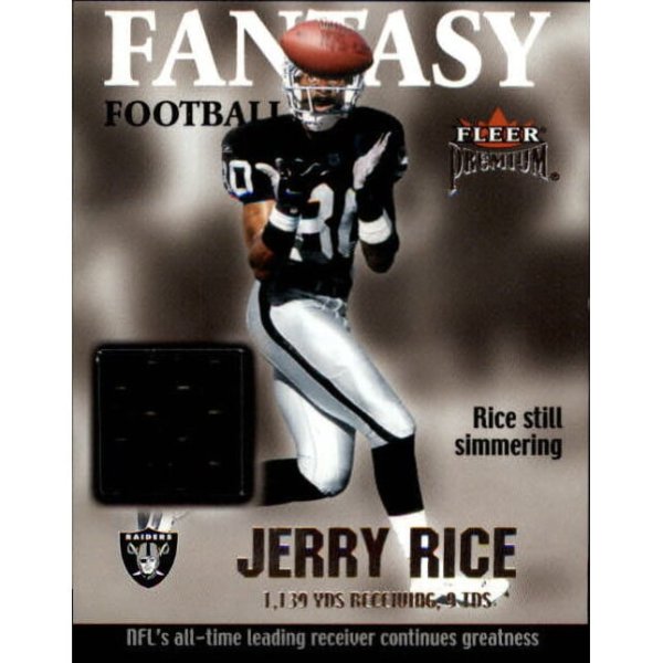 2002 Fleer Premium Fantasy Team Memorabilia #9 Jerry Rice