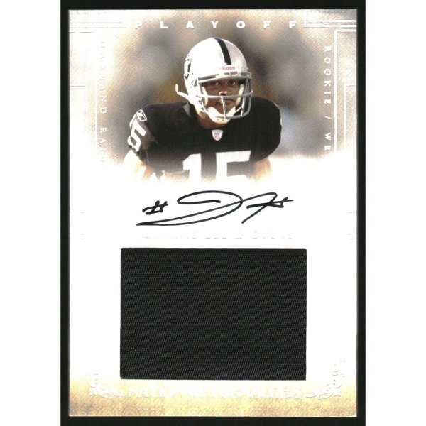 2007 Playoff National Treasures #119 Johnnie Lee Higgins JSY AU RC