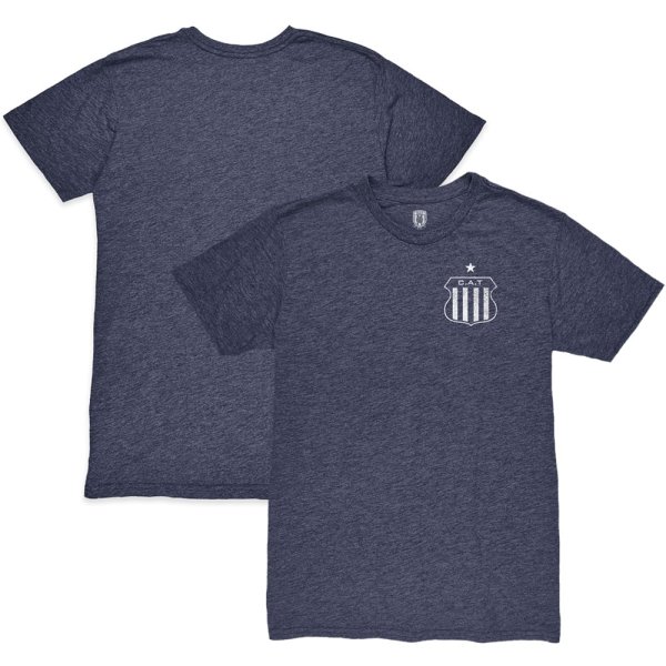 Men's 1863FC  Heather Navy Club Atlético Talleres Front Back Date Twisted Tri-Blend T-Shirt