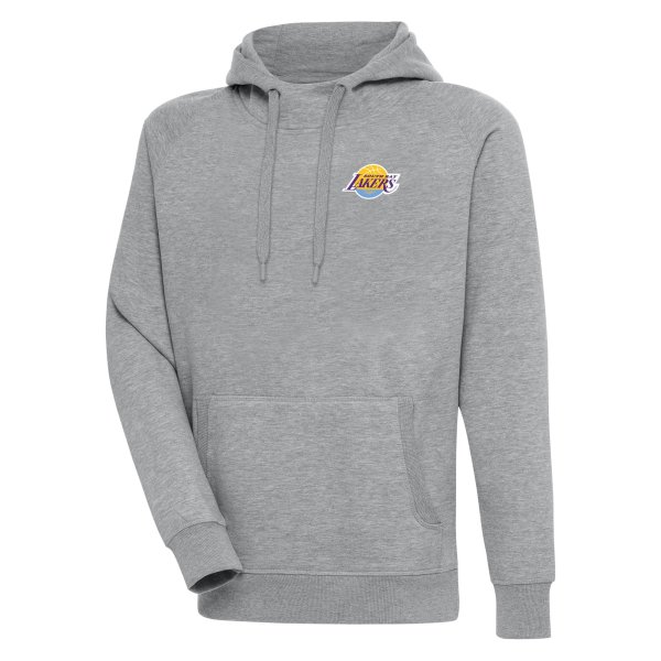 Men's Antigua  Heather Gray South Bay Lakers Victory Pullover Hoodie