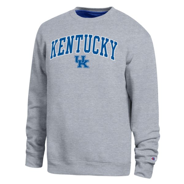 Men's Champion  Heather Gray Kentucky Wildcats Arch Sweatshirt
