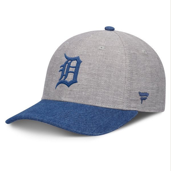 Men's Fanatics Gray/Denim Detroit Tigers Level Up Conduct Adjustable Hat
