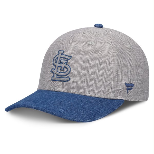 Men's Fanatics Gray/Denim St. Louis Cardinals Level Up Conduct Adjustable Hat