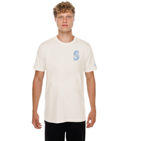 Men's New Era  Natural Seattle Mariners Equinox T-Shirt