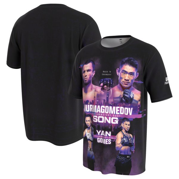 Men's ProSphere Black UFC Nurmagomedov vs. Song Fight Night T-Shirt