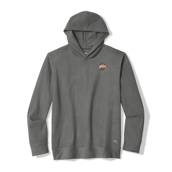 Men's Tommy Bahama Gray Ohio State Buckeyes Bye Week Hoodie