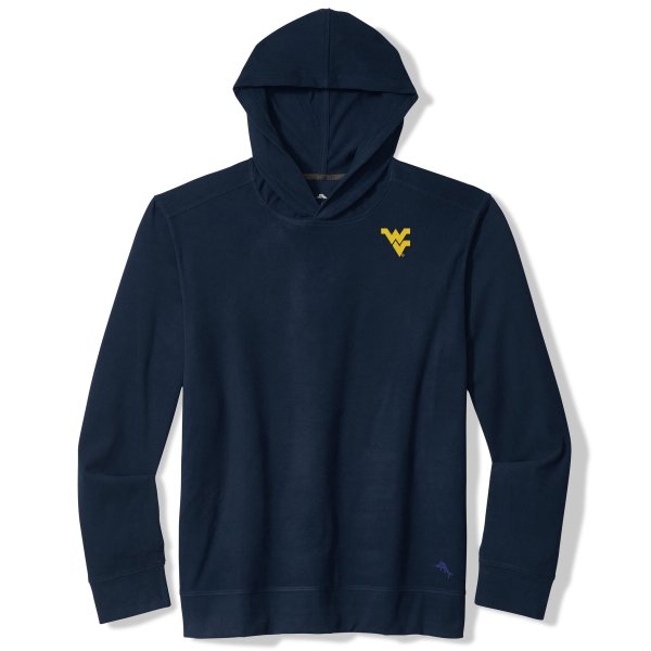 Men's Tommy Bahama Navy West Virginia Mountaineers Bye Week Hoodie