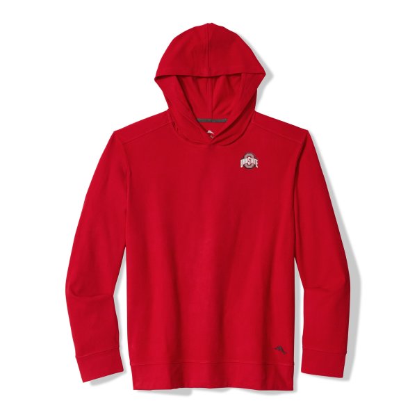 Men's Tommy Bahama Scarlet Ohio State Buckeyes Bye Week Hoodie