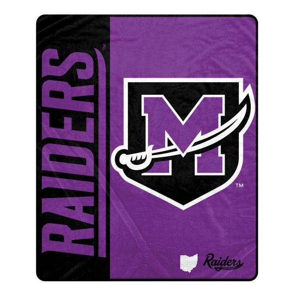Pegasus Mount Union Purple Raiders 50" x 60" Endzone Ultra Soft Throw Blanket