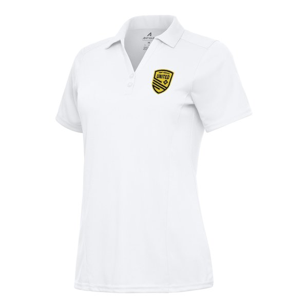 Women's Antigua  White New Mexico United Tribute Polo