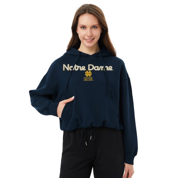 Women's Profile  Navy Notre Dame Fighting Irish Plus Size Hoodie
