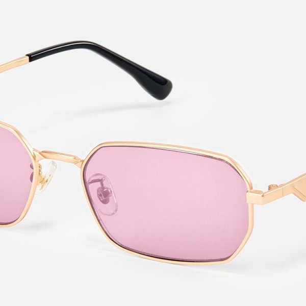 Aether - Geometric Gold Sunglasses