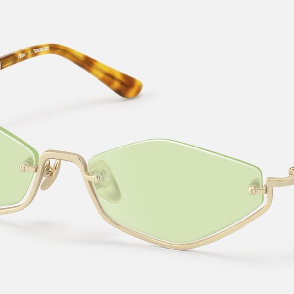 Niseko - Geometric Gold Sunglasses