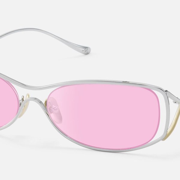 Okinawa - Rectangle Silver Sunglasses