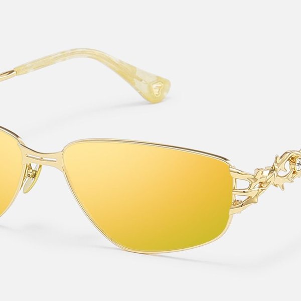 Spine - Geometric Gold Sunglasses